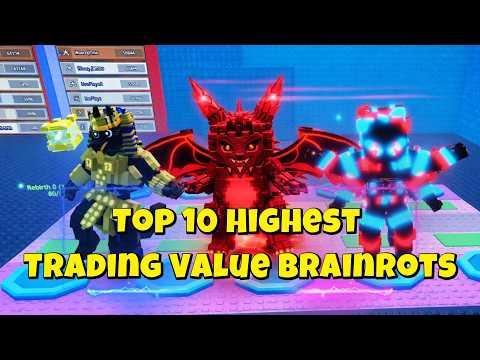 Top 10 Highest Trading Value Brainrots in Escape Tsunami for Brainrots