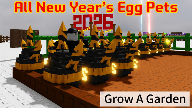 All New Year's Egg Pets in Grow a Garden