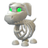 Halloween White Skeleton Dog