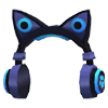 Blue Cat Ear Headphones