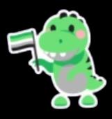 Aromantic T-Rex Sticker