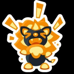 Blazing Lion Animated Sticker