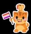 Lesbian Cat-Snake Alliance Sticker