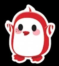 Peppermint Penguin Sticker