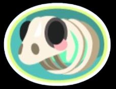 Sea Skeleton Panda Sticker
