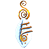Cowry Shell Clip