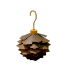 Eco Brown Pinecone Earrings