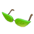 Eco Green Leaf Glasses
