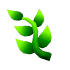 Eco Green Vine Barrette