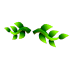 Eco Green Vine Mustache