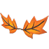 Eco Orange Maple Leaf Mustache