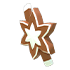 Gingerbread Star Eye Patch