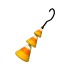 Halloween Orange Candy Corn Earrings