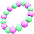Purple & Green Beads