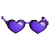 Purple Heart Glasses