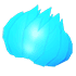 Spiky Blue Hair
