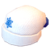 White Winter Hat