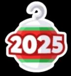 2025 Bauble Sticker