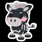 Ash Zebra Sticker