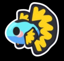 Blue Betta Fish Sticker