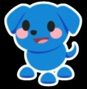 Blue Dog Sticker