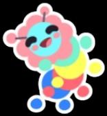 Gumball Caterpillar Sticker