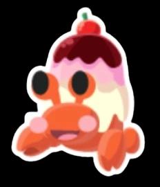 Ice Cream Hermit Crab Sticker