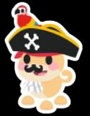 Pirate Dog Sticker