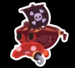 Pirate Hermit Crab Sticker