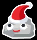 Santa Pet Rock Sticker