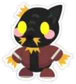 Scarecrow Cat Sticker