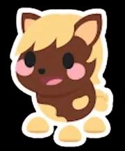 Shetland Pony Dark Brown Sticker