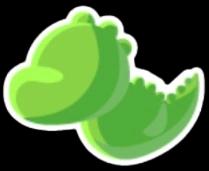 T-Rex Throw Toy Sticker
