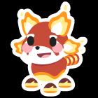 Toasty Red Panda Sticker