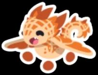 Waffle Wyrm Sticker