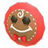 Gingerbread Face Flying Disc