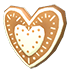 Gingerbread Heart Flying Disc