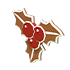 Gingerbread Holly Flying Disc