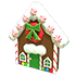 Gingerbread House Throw Toy