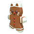 Gingerbread Kitty Throw Toy