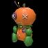 Halloween Orange Pumpkin Voodoo Doll