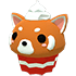 Red Panda Cupcake Chew Toy