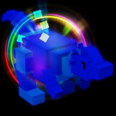Rainbow Pachycephalosaurus