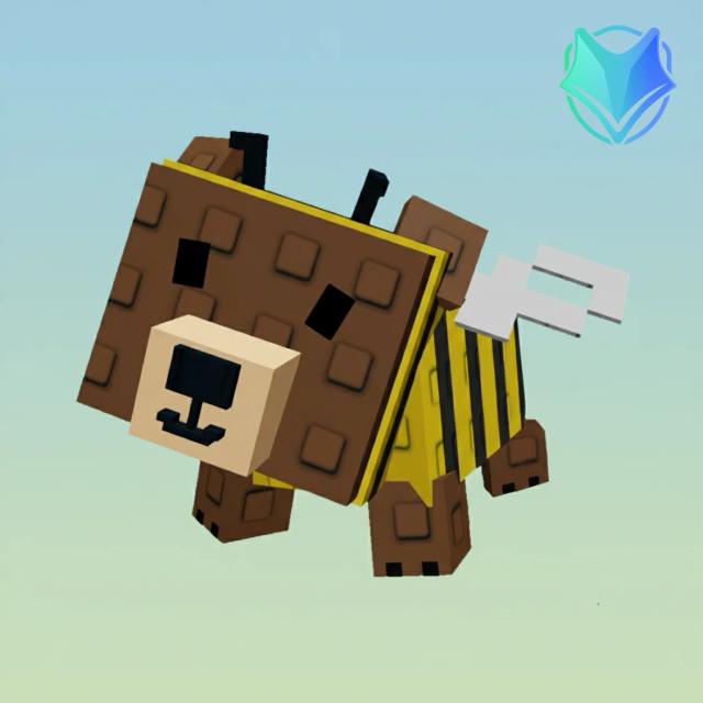 bear-bee, Mythical, Item from bizzy-bee-event, Grow a Garden, Original illustration by Tradekitsune.com