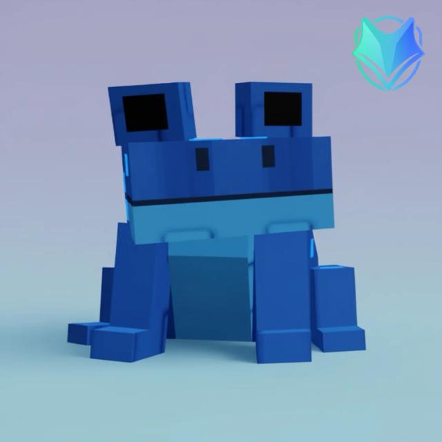 echo-frog, Mythical, Item from lunar-glow-event, Grow a Garden, Original illustration by Tradekitsune.com