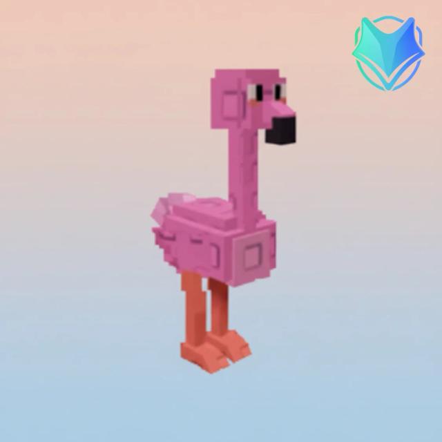 flamingo, Rare, Item from summer-harvest-event, Grow a Garden, Original illustration by Tradekitsune.com
