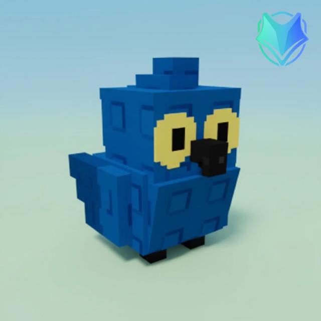 hyacinth-macaw, Mythical, Item from summer-harvest-event, Grow a Garden, Original illustration by Tradekitsune.com