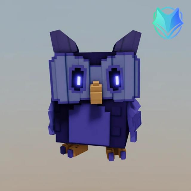night-owl, Mythical, Item from lunar-glow-event, Grow a Garden, Original illustration by Tradekitsune.com
