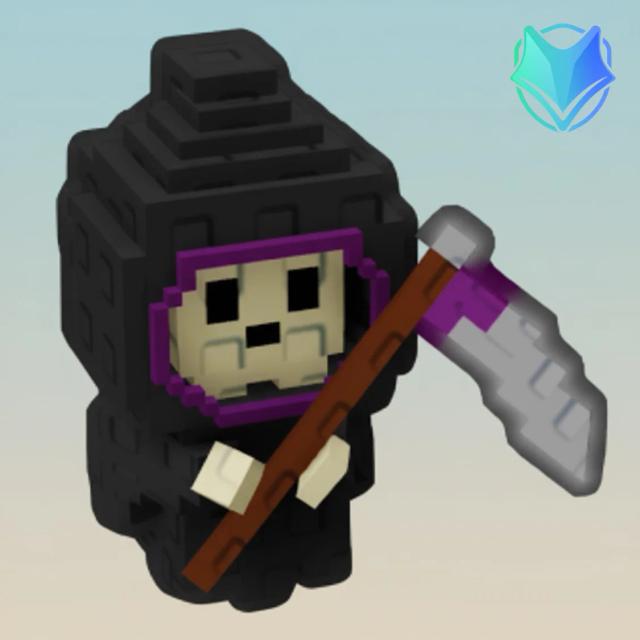 reaper, Divine, Item from halloween-event, Grow a Garden, Original illustration by Tradekitsune.com