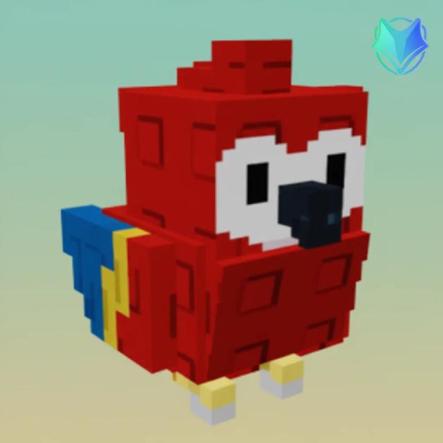 scarlet-macaw, Legendary, Item from summer-harvest-event, Grow a Garden, Original illustration by Tradekitsune.com